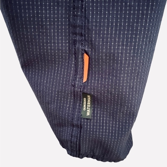 QUIKSILVER Navy Blue Mesh Short Sleeve Collared Shirt w/ Vent Men XL - Picture 5 of 9